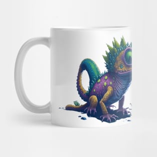 Gamer's Perfect Illustration - Cute Colorful Gekko Mug